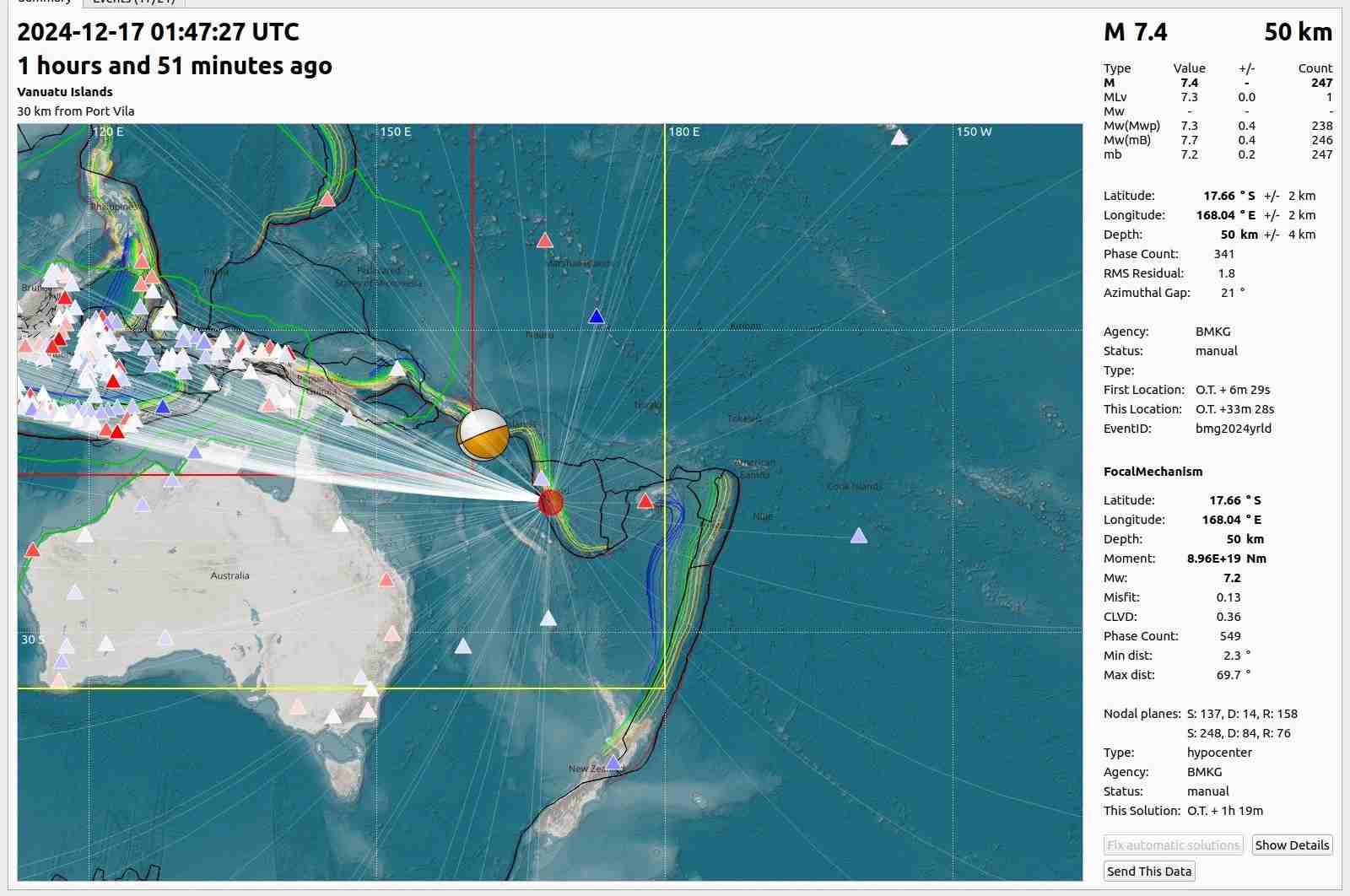 Gempa 7,3 M di Vanuatu, Kemenlu Sulit Kontak 48 WNI