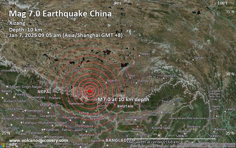 Gempa 6,8 Magnitudo Guncang Tibet-Nepal-India, 53 Warga Wafat