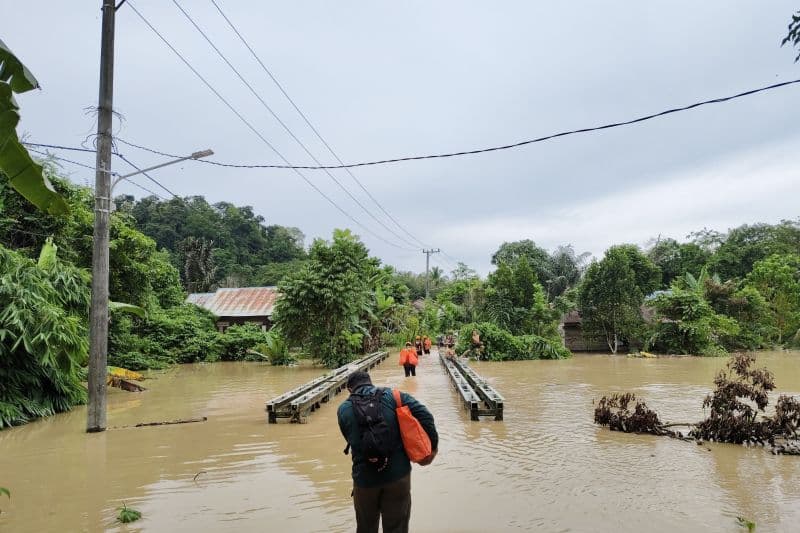 Hujan Deras Guyur Kabupaten Tapin, Dua Desa Diterjang Banjir 