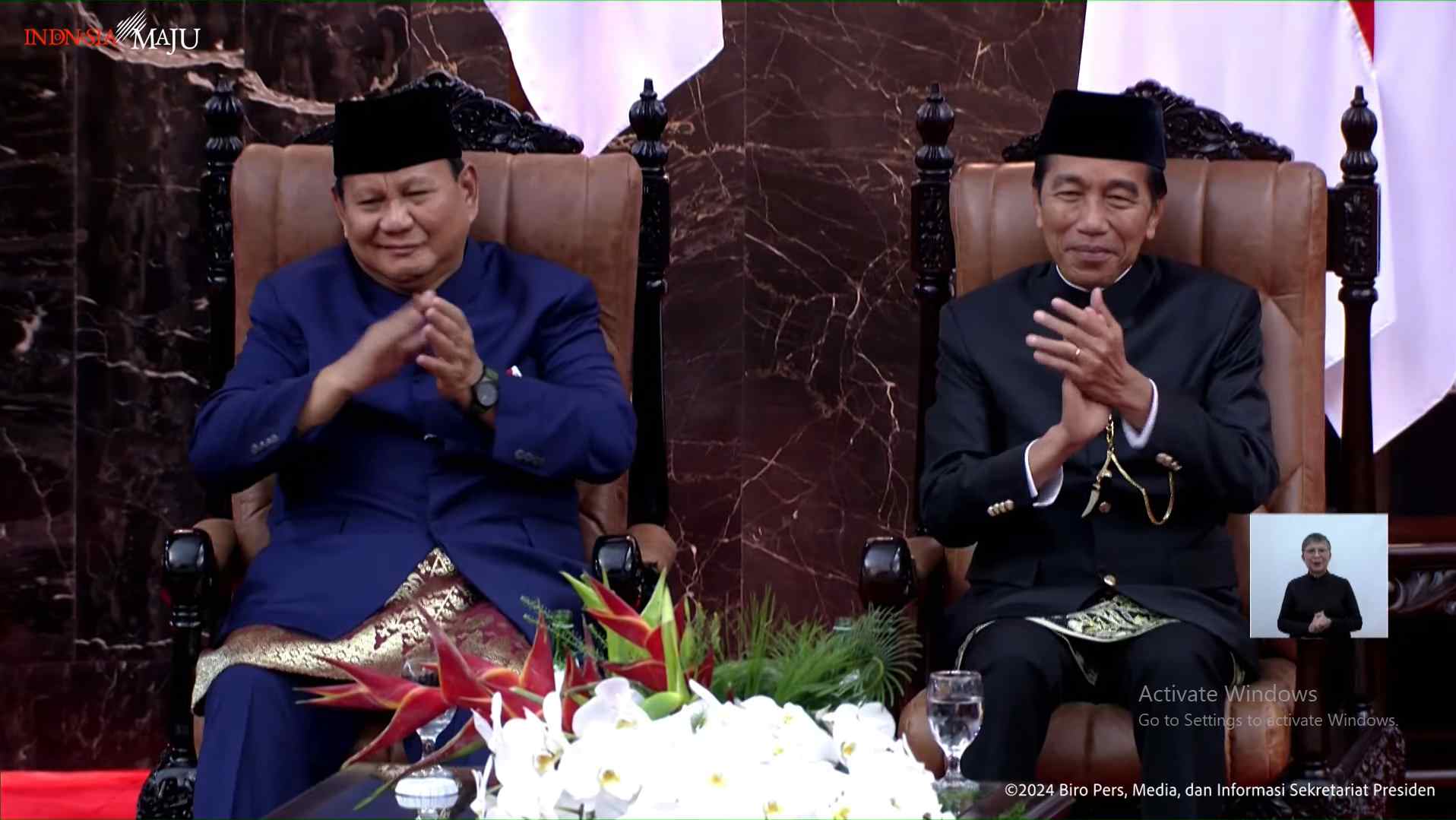 Matahari Kembar 'Bersinar' Saat Para Menteri Prabowo Temui Jokowi