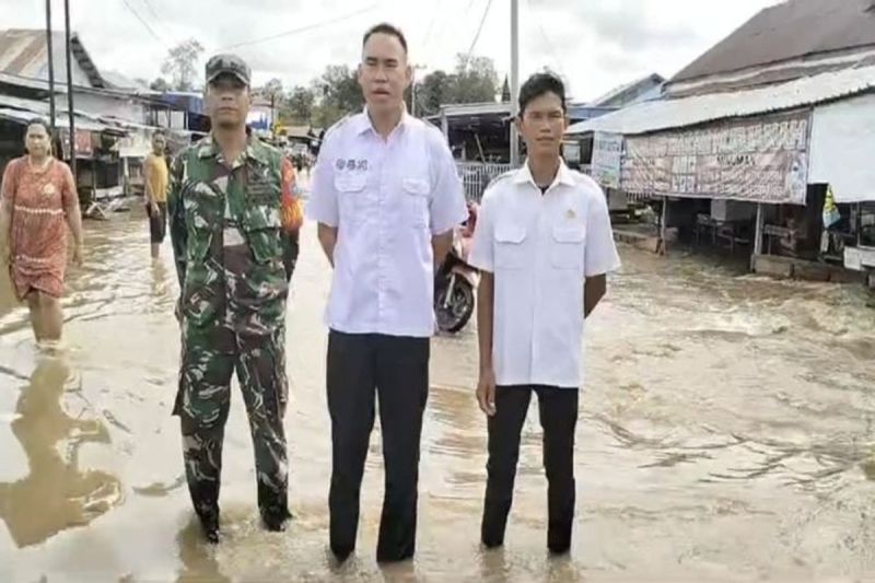 Sungai Moroi Meluap, Permukiman Warga Bukit Batu Kapuas Terendam Banjir