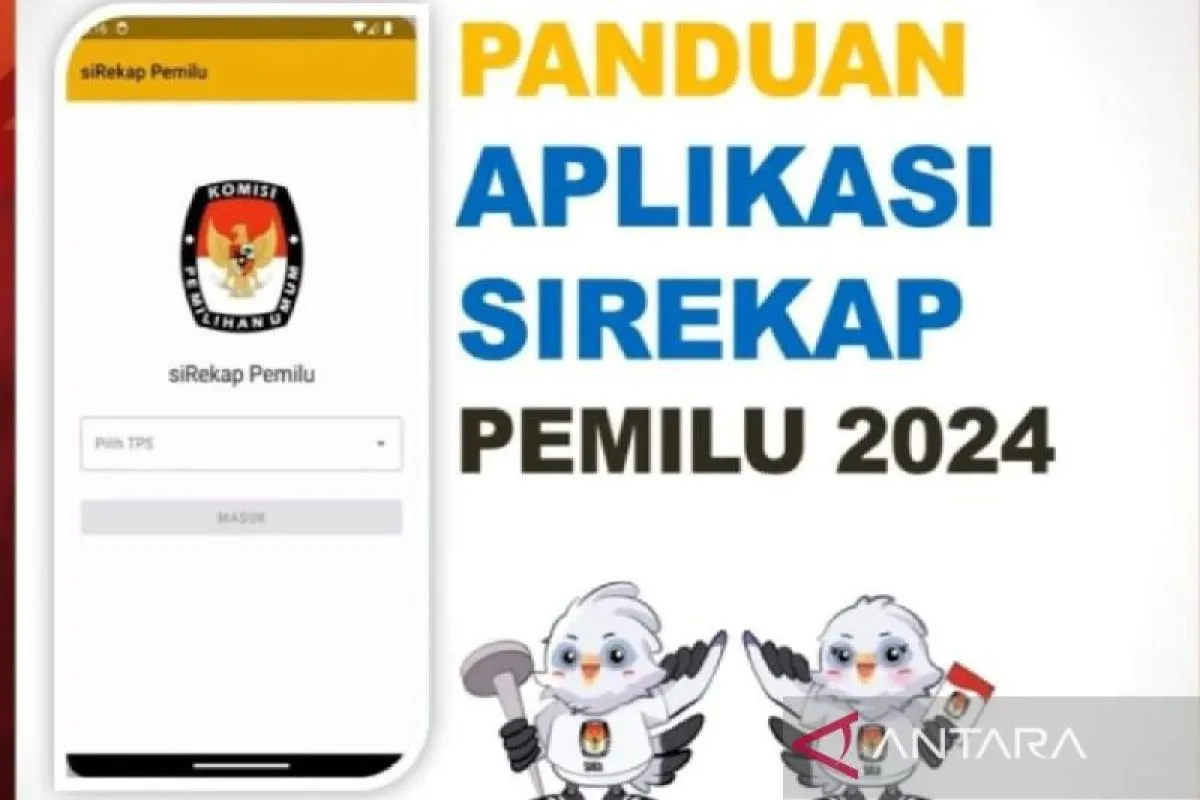 Ilustrasi aplikasi Sirekap. KPU Foto:&nbsp;ANTARA/HO-KPU