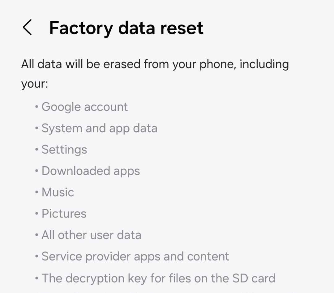 Ilustrasi factory reset. Foto: Screenshoot