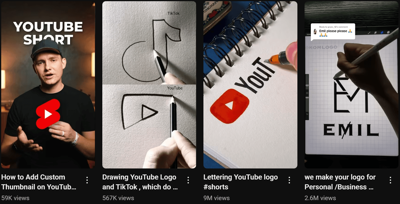 Tampilan YouTube Shorts. (Tangkapan layar YouTube)