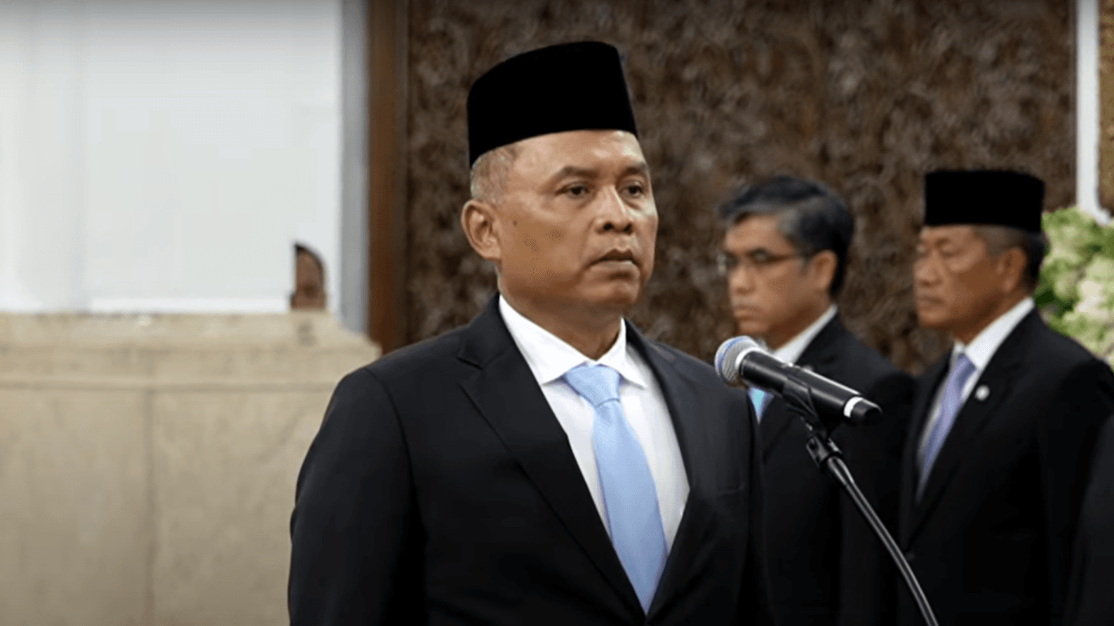 Nugroho merupakan eks Tim Mawar. (Tangkapan layar YouTube Sekretariat Presiden)