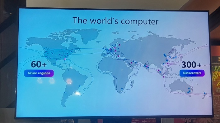 Map datacenter Microsoft. (Fakta.com/A. H. Muzayyin)