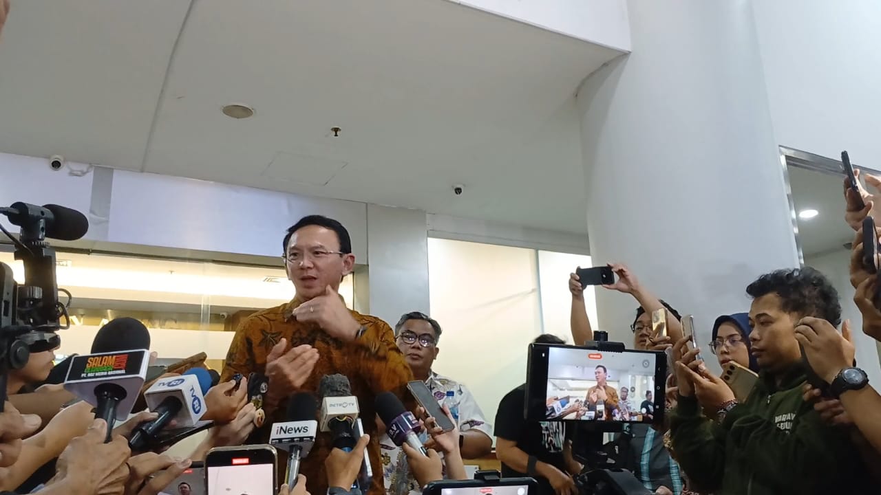Eks Komut Pertamina Basuki T. Purnama alias Ahok merekomendasikan pemeriksaan Alfian. (Fakta.com/Hendri Agung)