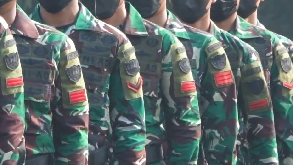 Ilustrasi. Usia pensiun prajurit di RUU TNI makin panjang saat pangkatnya makin tinggi. (Tangkapan layar YouTube TNI AD)