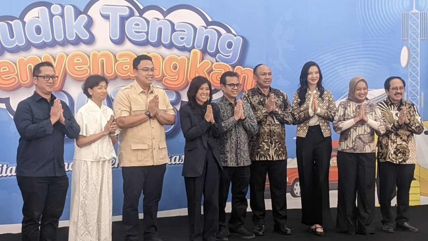Konferensi pers diskon paket data masa lebaran, di kantor Komdigi, Jakarta, Kamis (20/3/2025).