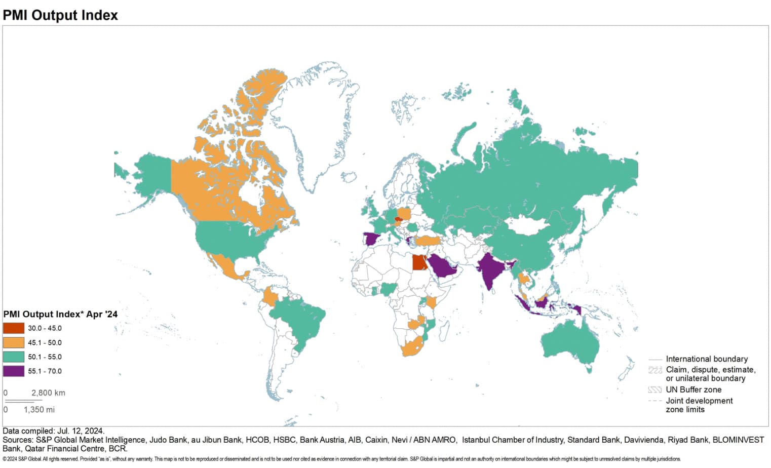 Data Purchasing Managers’ Index (PMI) global per April 2024. (Dok. S&amp;P Global)