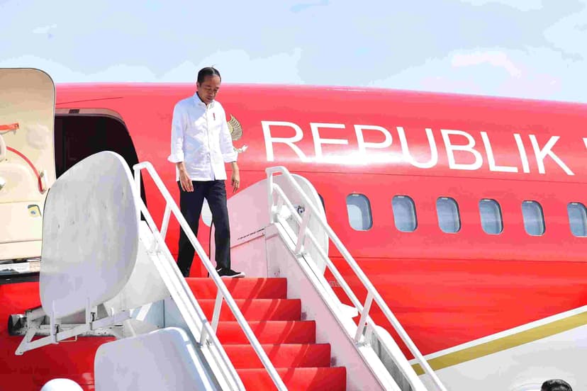 Jokowi Pulang ke Solo Naik Pesawat Komersial usai Pelantikan Prabowo