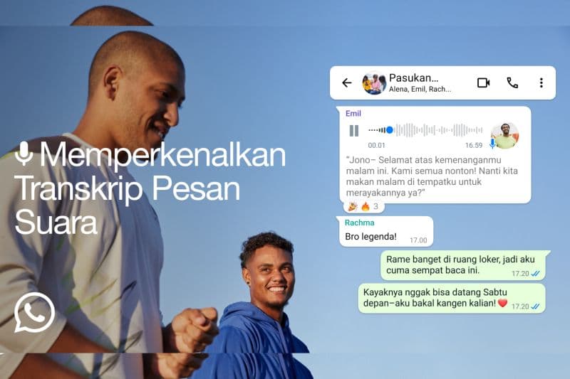 WhatsApp Luncurkan Fitur Transkrip Pesan Suara Secara Global
