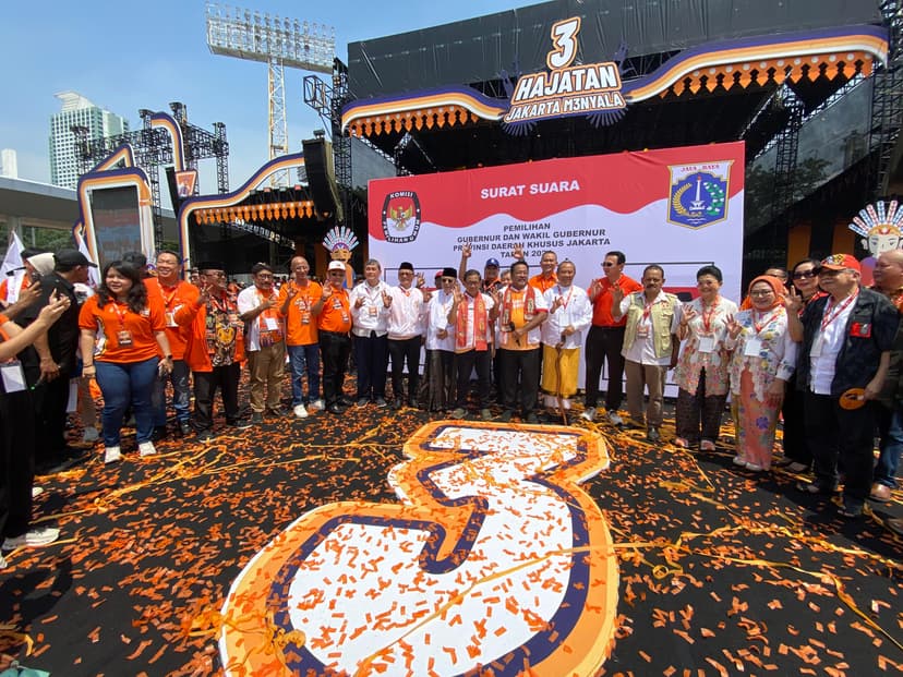 KPU DKI Sahkan Pasangan Pram-Rano Unggul di Pilkada Jakarta