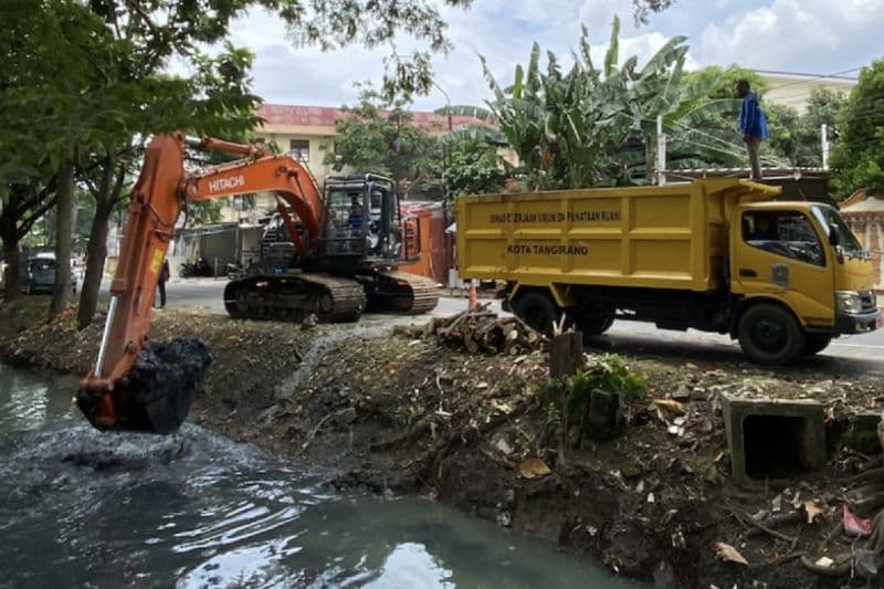 Atasi Banjir Tangerang, Saluran Bendung Tanah Tinggi 3 Dinormalisasi