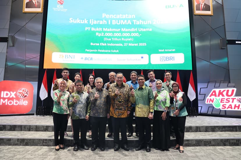 BUMA Catatkan Sukuk Ijarah Senilai Rp2 T, Oversubscribe 1,1 Kali