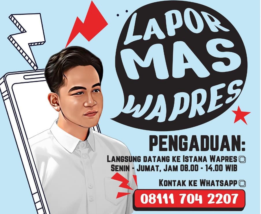 Infografis pengaduan ke Wapres Gibran. (Fakta.com)