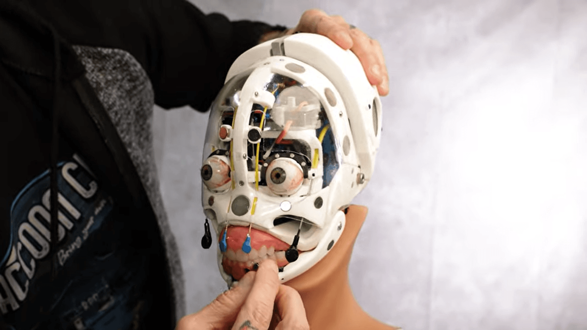 Struktur bagian dalam Aria. (tangkapan layar YouTube Realbotix) 