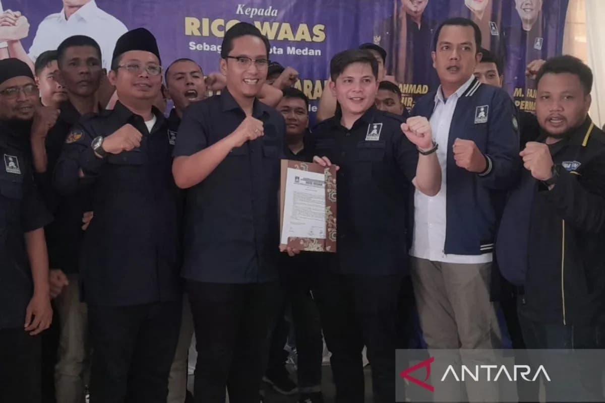 Pasangan Rico Waas-Zakiyuddin Harahap di Pilwalkot Medan 2024. (ANTARA/HO-BM PAN Medan)